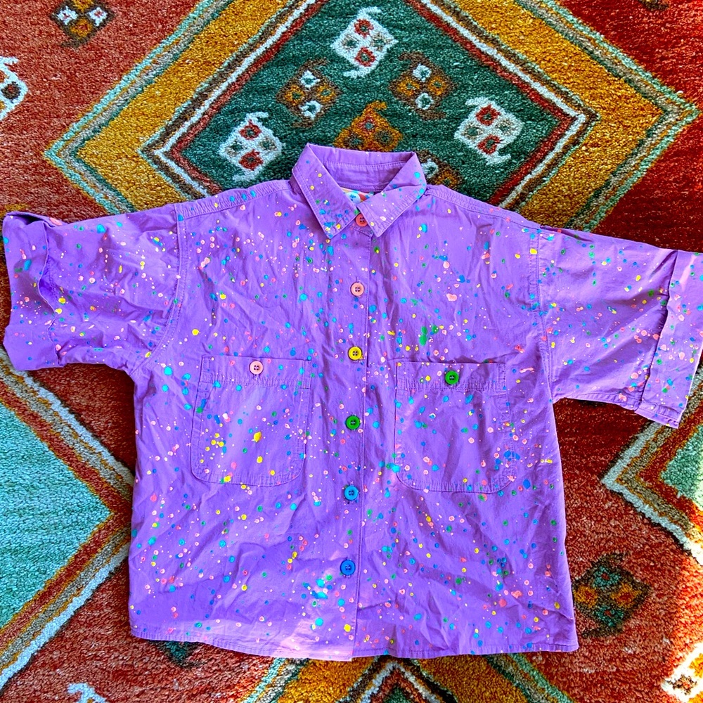 Mokuyobi Airplane Blouse - Paint Pebble - S